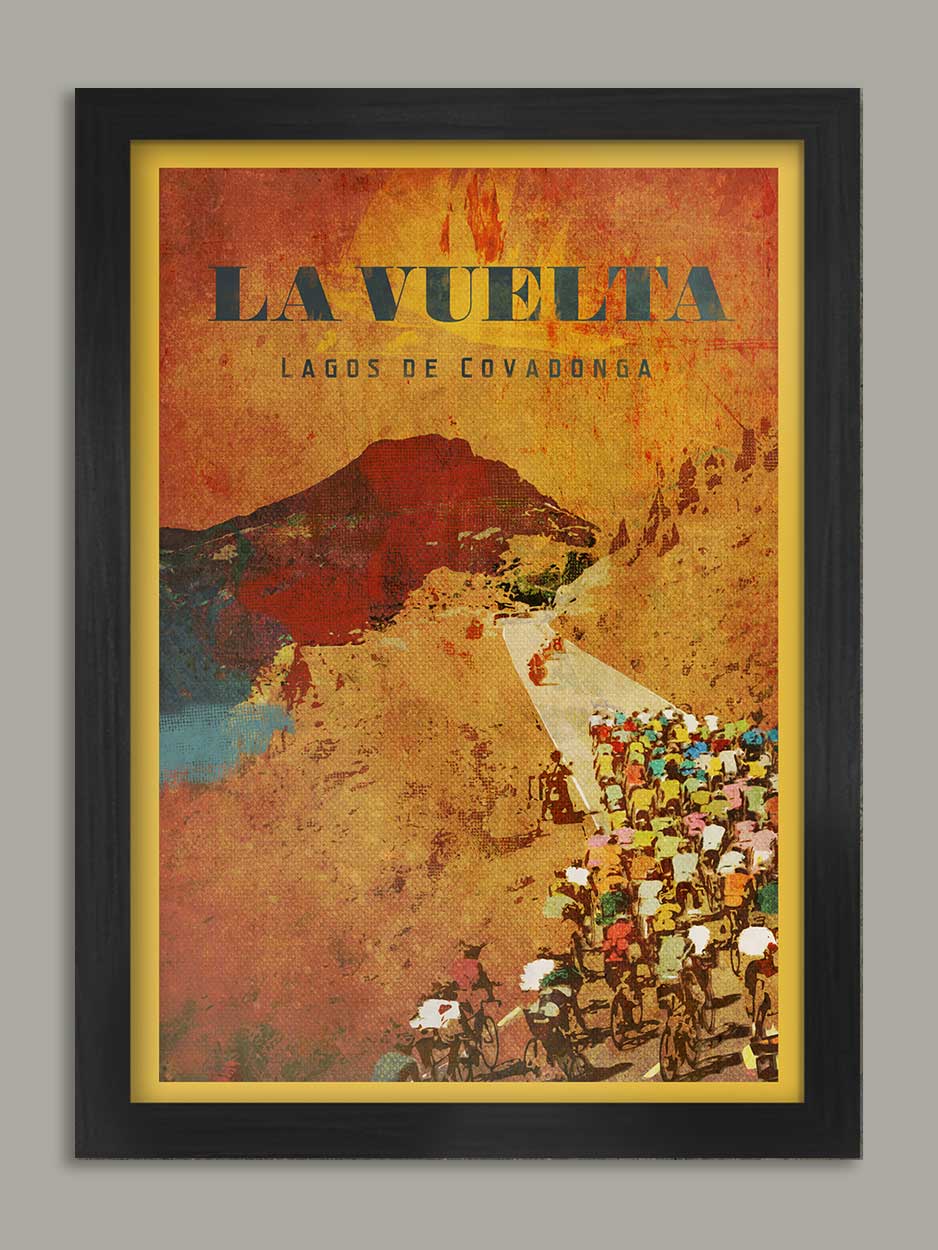 Vuelta a Espana, Lagos de Covadonga - Cycling Print