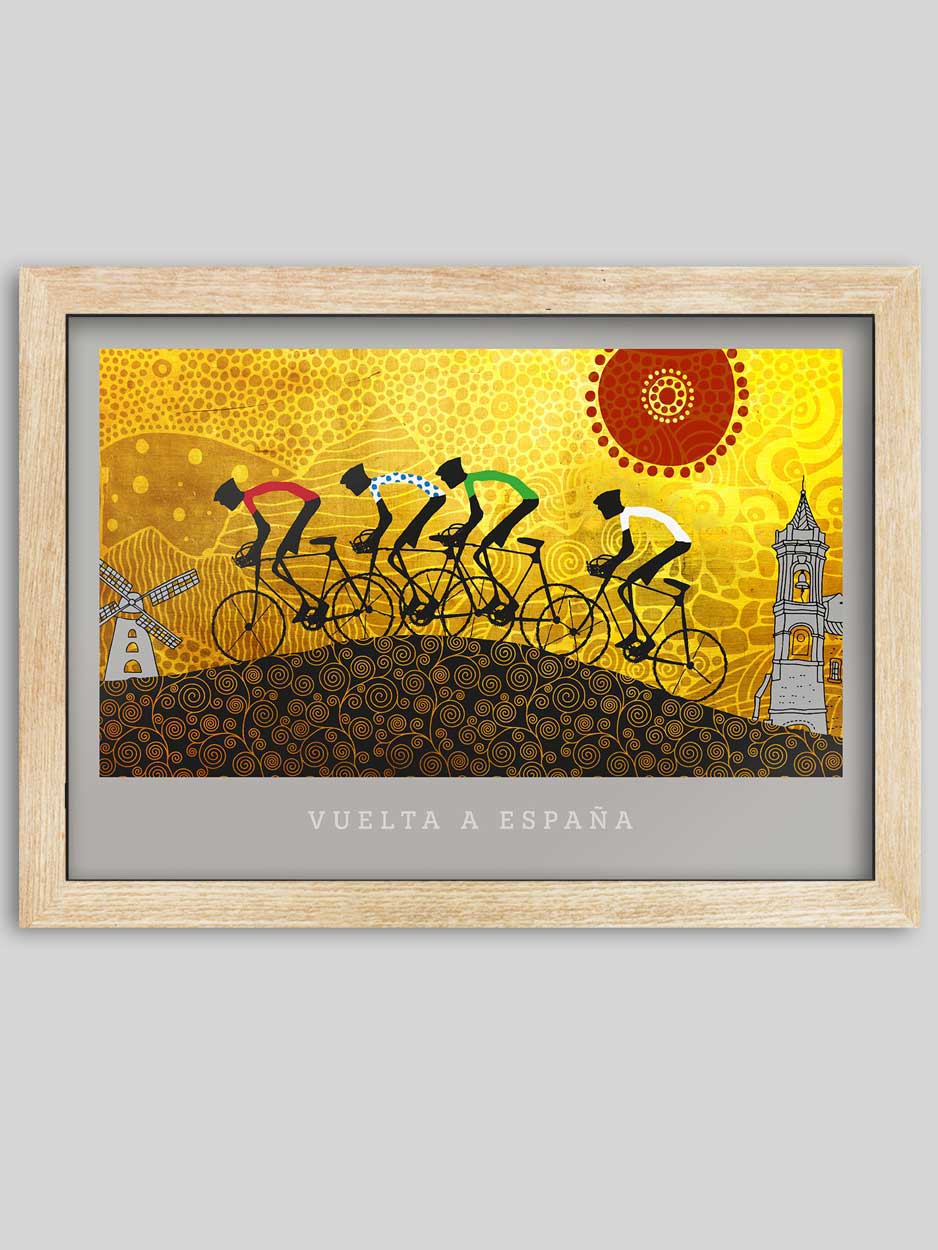 Vuelta a España, La Mancha - Cycling Print