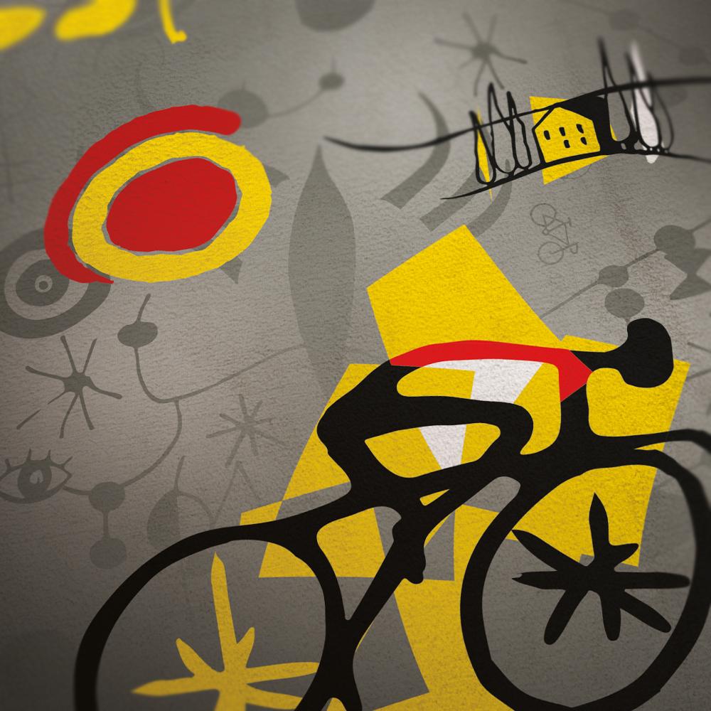 Vuelta a Espana 'Miró' Cycling Poster Print