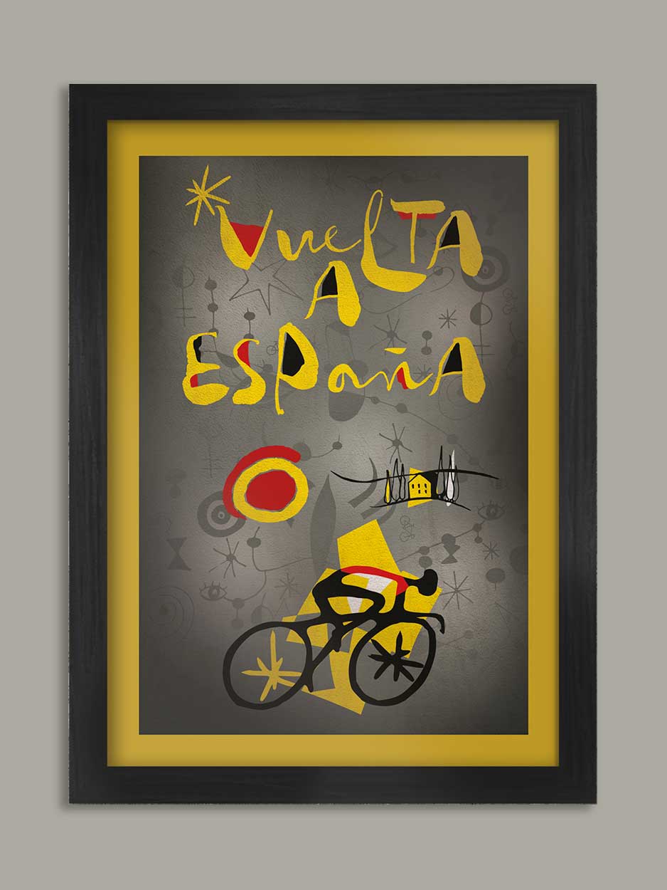 Vuelta a Espana 'Miró' Cycling Poster Print