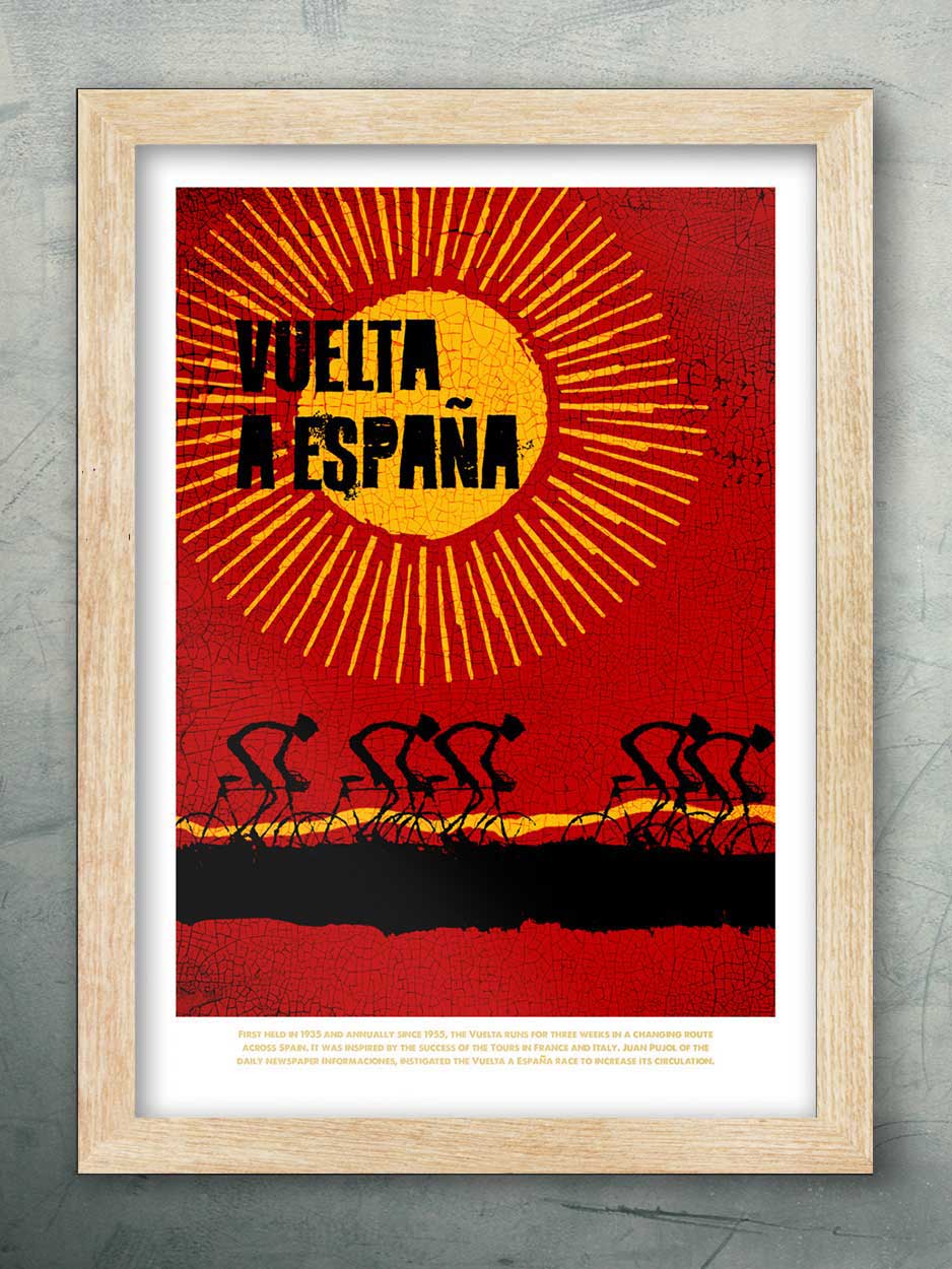 Vuelta Red - Cycling Print