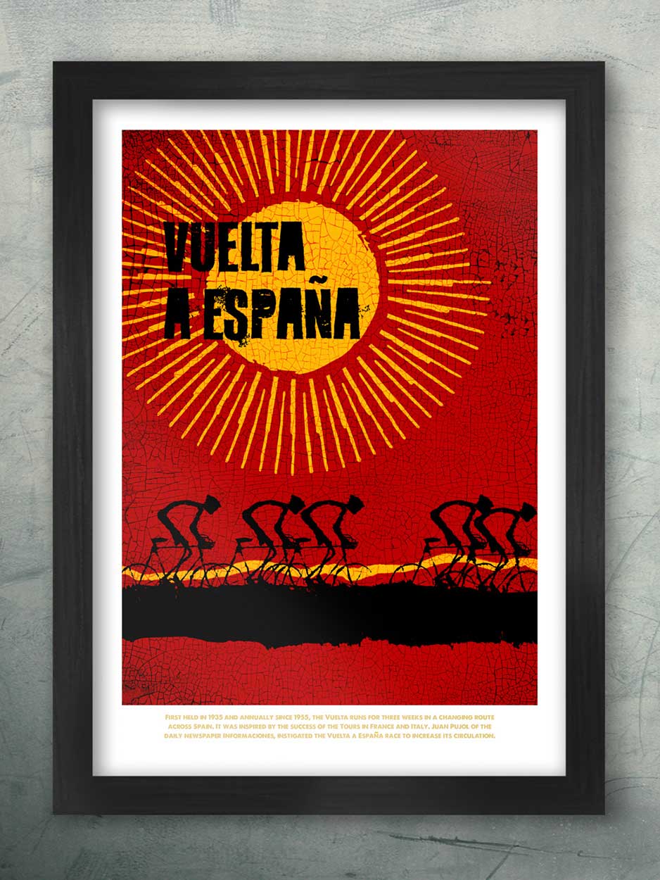 Vuelta Red - Cycling Print