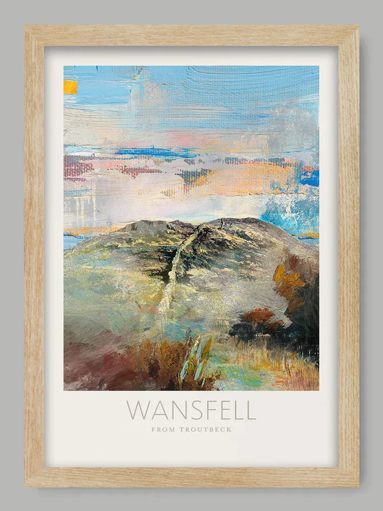 Wansfell From Troutbeck - Lake District Print