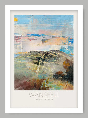 Wansfell From Troutbeck  - Lake District Poster Print