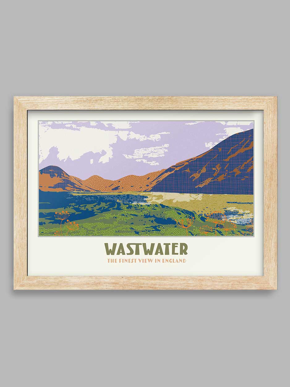 Wastwater, the finest view in England - Lake District Print
