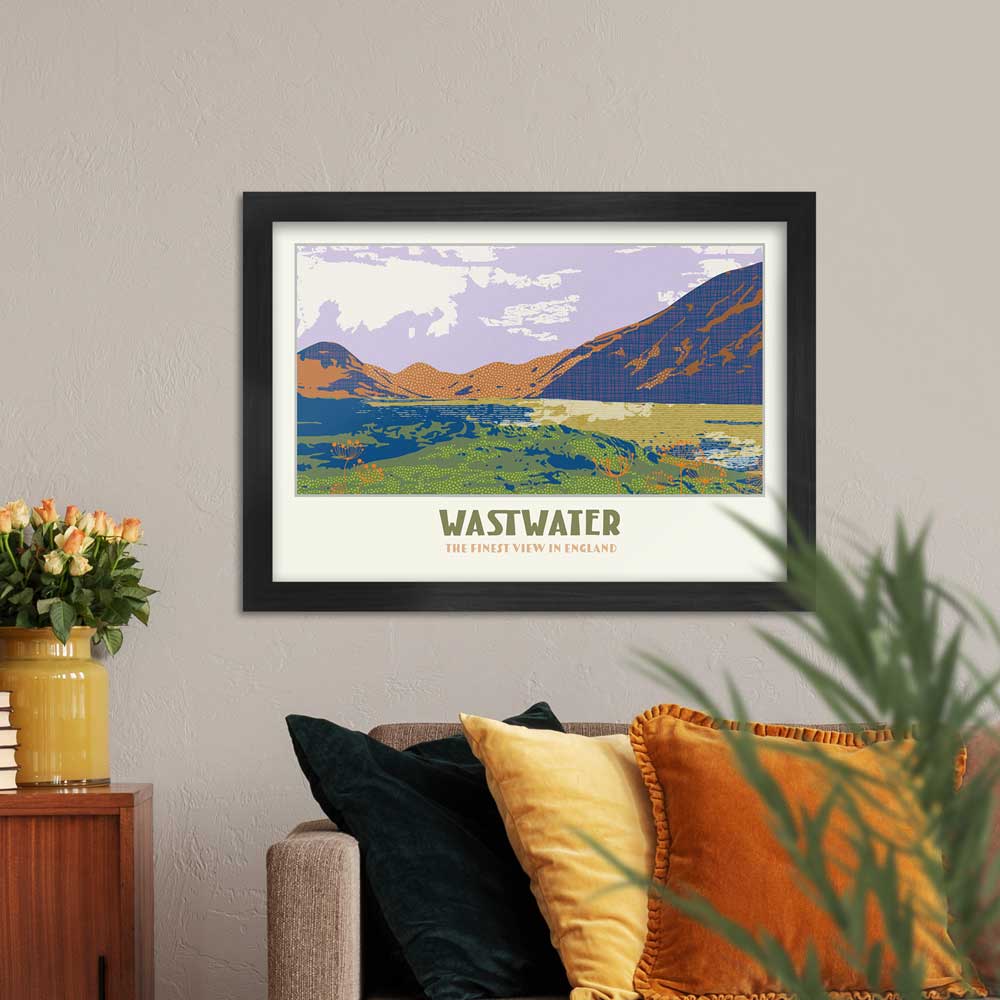 Wastwater, the finest view in England - Lake District Print