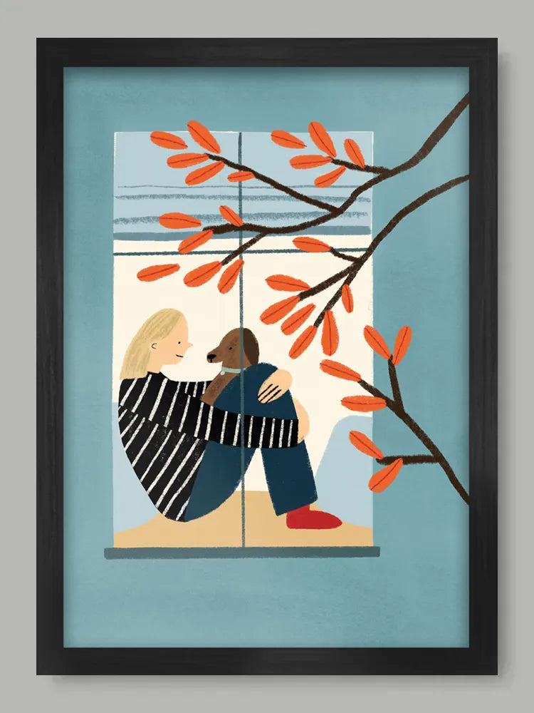 A Cosy Window Seat Print
