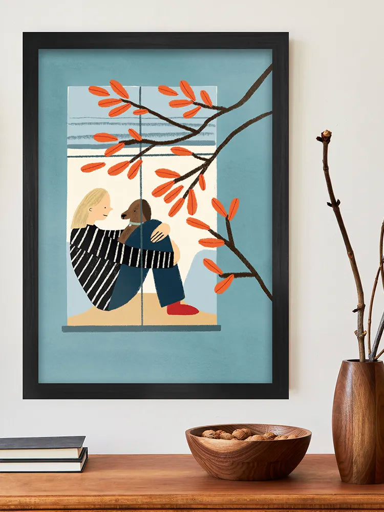 A Cosy Window Seat Print