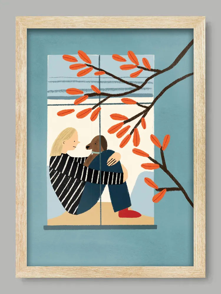A Cosy Window Seat Print