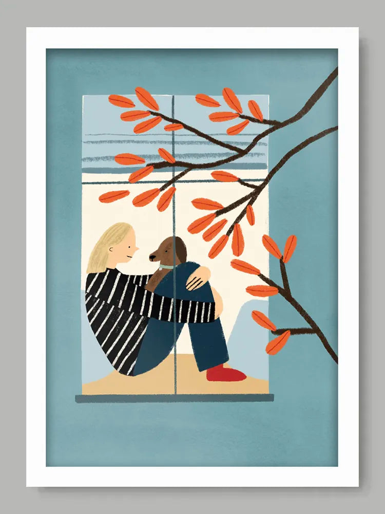 A Cosy Window Seat Print