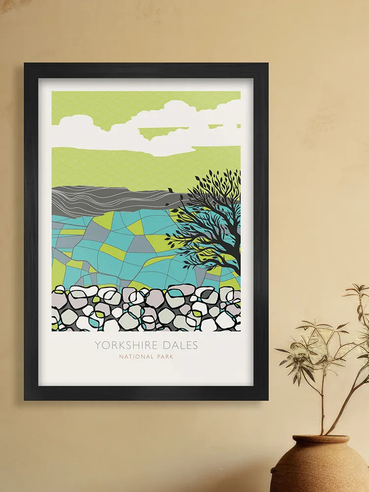 Yorkshire Dales National Park - Poster Print. Established in 1954, the Dales also takes in parts of Lancashire and Cumbria.