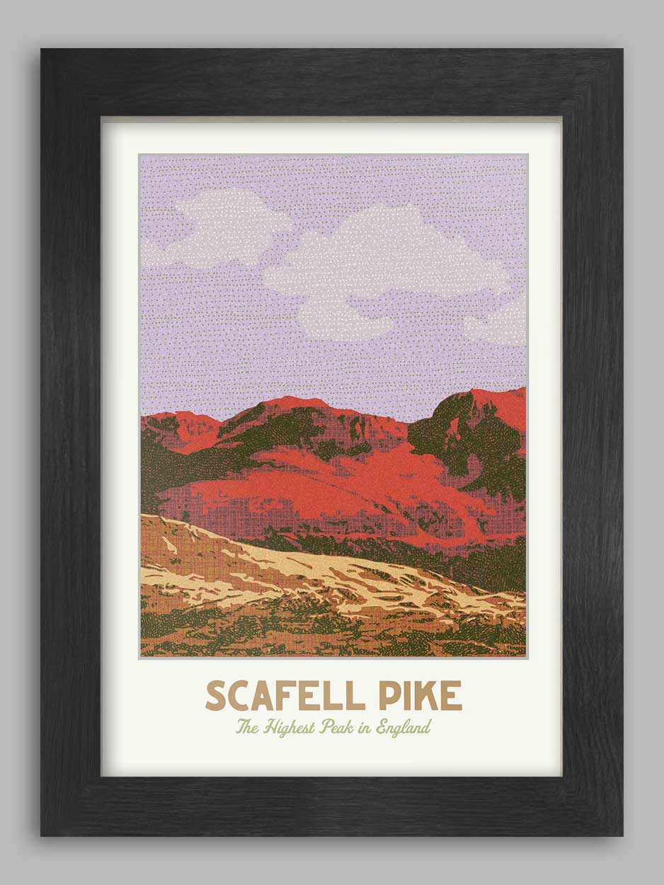a4 scafell pike poster