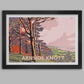 Arnside Knott Retro Style Poster Print