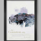 Coniston Fells abstract poster print including Coniston Old Man