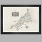 Map of Cornwall - Poster print