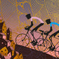 giro d'italia cycling print. A Tuscany scene featuring the maglia rosa