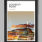 Cornwall poster of Godrevy Point