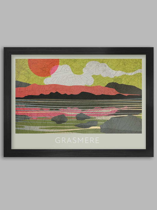 Grasmere the lake - Lake District Poster Print
