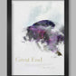 Great End in Wainwright's Words - Lake District Poster Print