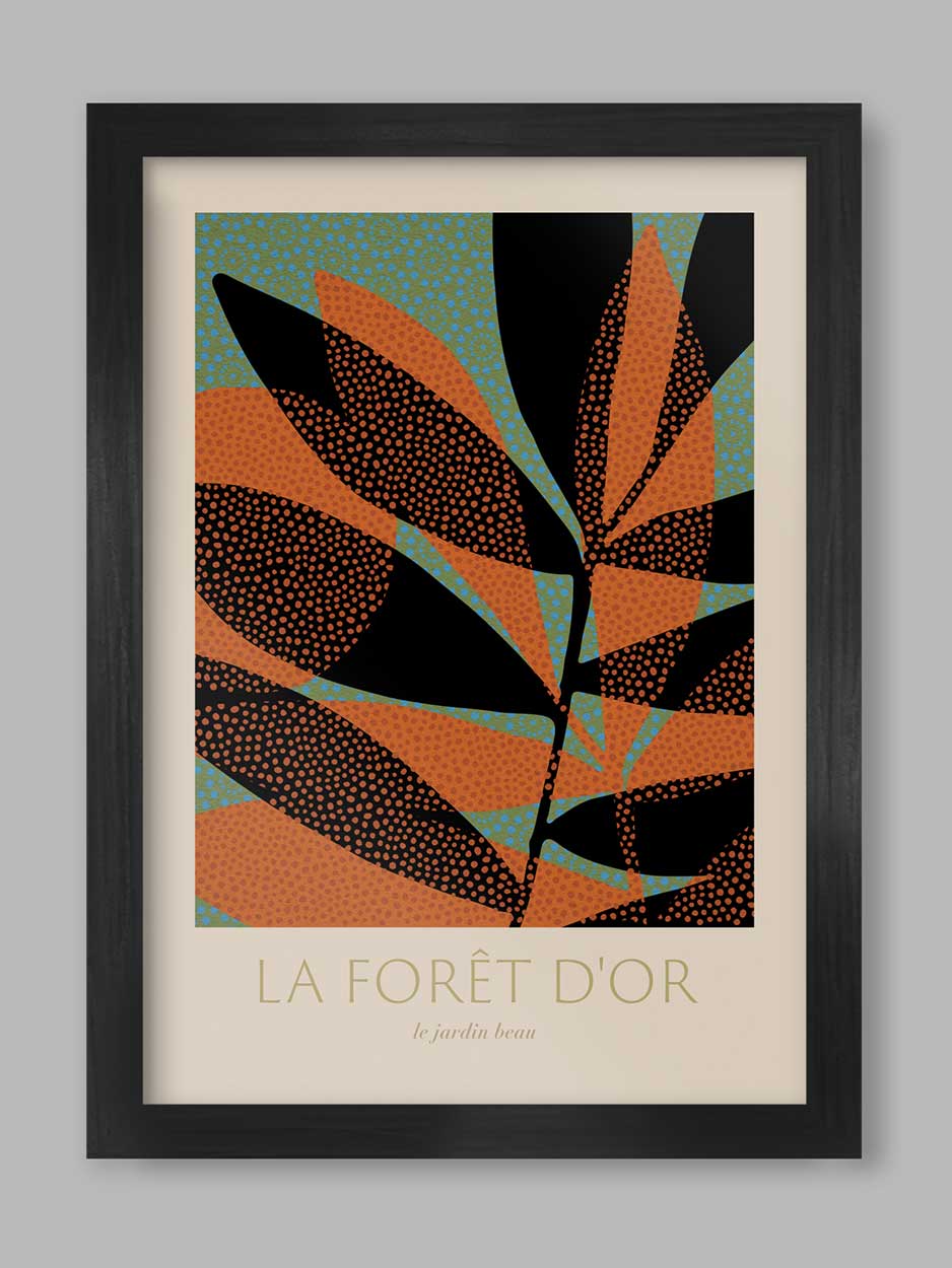 Foret D'Or - Botanical Print. Gardens poster. Horticultural print