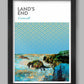 Land's End Coastal Abstract print. Cornwall