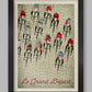 Le Grand Départ - Cycling Poster print. Retro styled art
