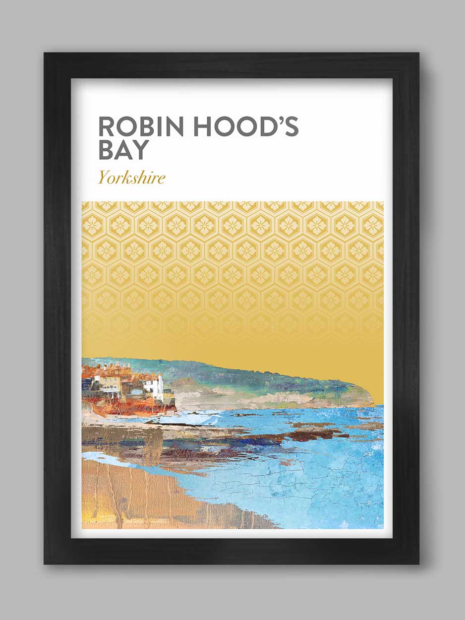 Robin Hood's Bay yorkshire poster print