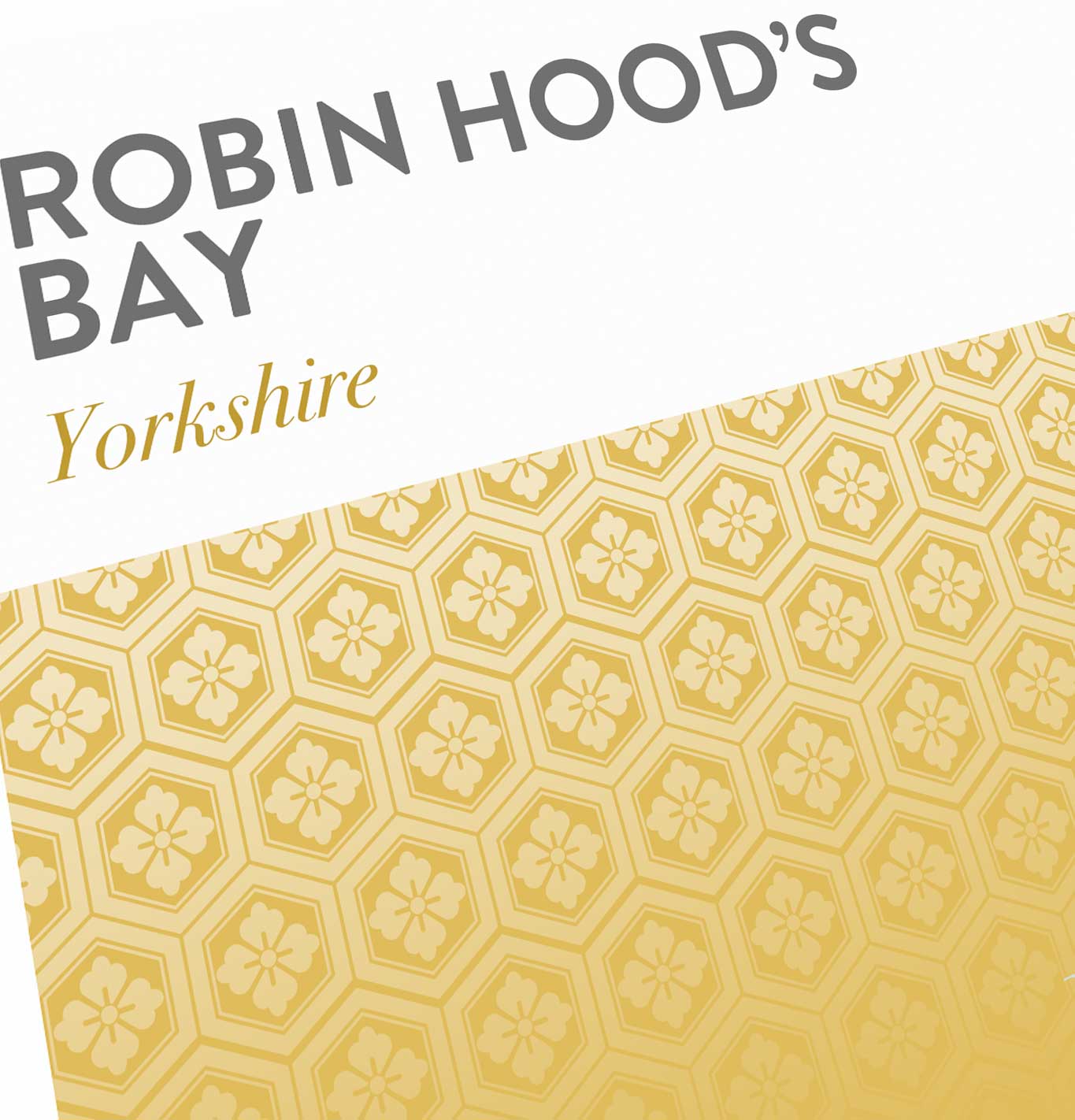 Yorkshire abstract poster prints. Robin Hood's Bay