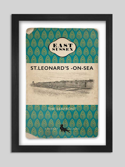 Sussex - St.Leonards on Sea Vintage Book Cover Poster Print