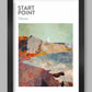 Start Point Devon coastal poster
