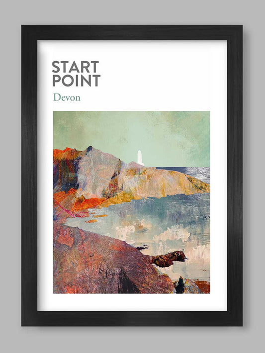 Start Point Devon coastal poster