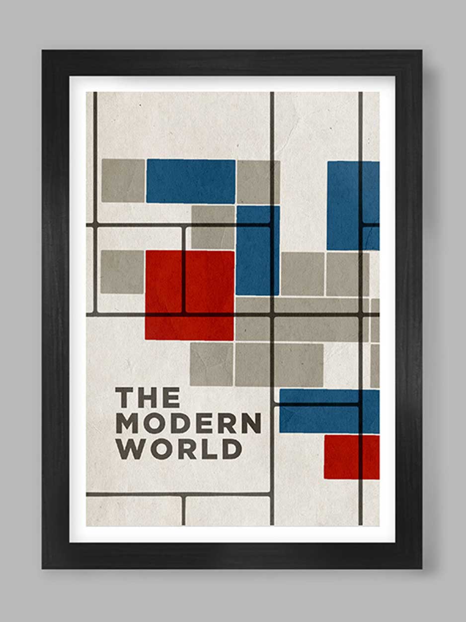 Modernist Abstract Music poster celebrating The Jam and Paul Weller