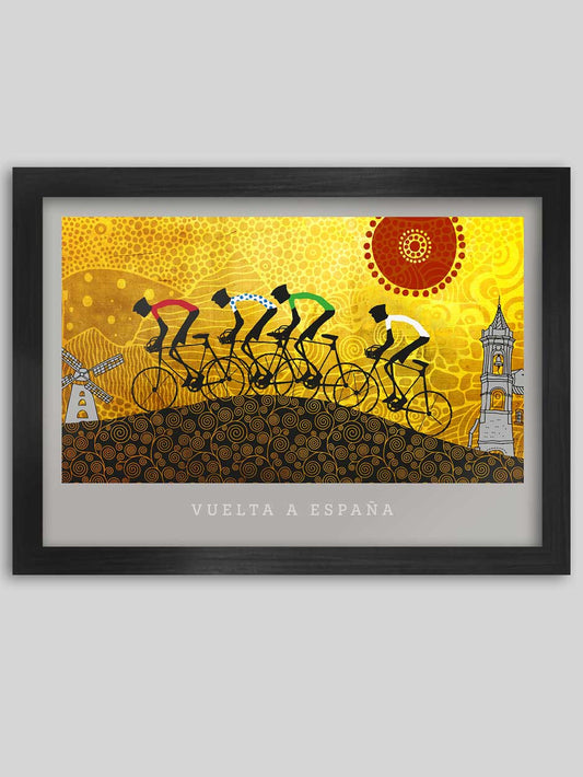 Vuelta a España, La Mancha - Cycling Poster Print