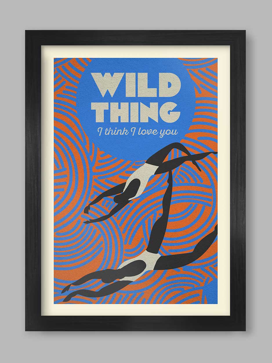 wild thing wild swimming poster print