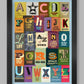 A-Z of Bowie - David Bowie songs Music Poster Print