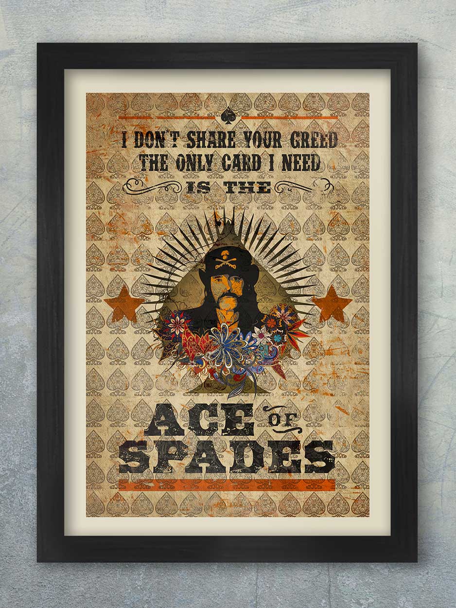 Ace of Spades quote poster