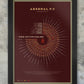 ARSENAL - The Invincibles. Poster of their 2003-4 season infographic style with all player and match stats.