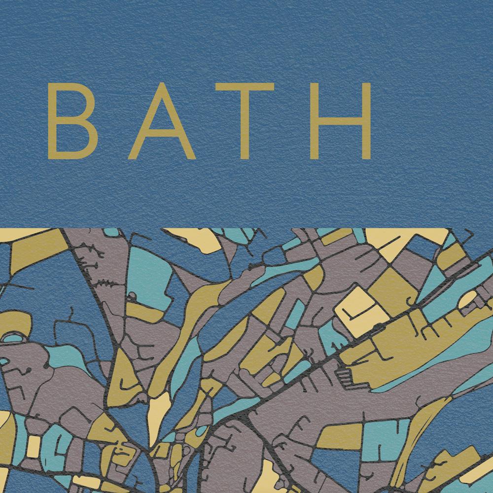 Bath Map Poster