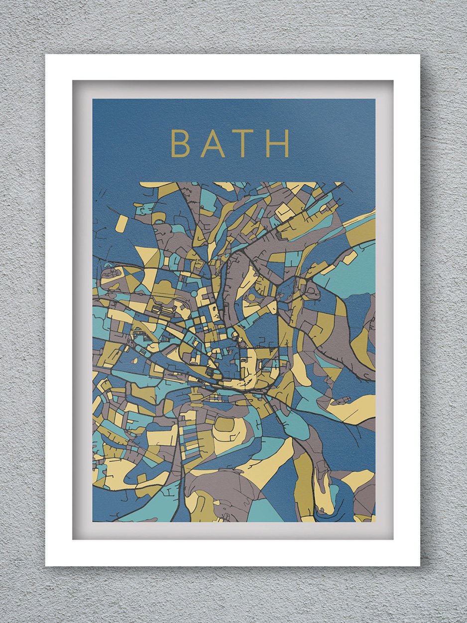 Bath Street Map Poster