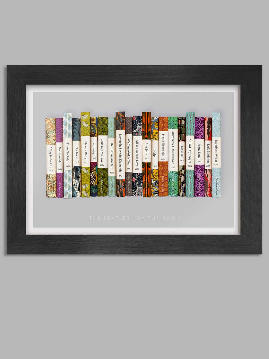 beatles by the book A4 poster