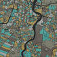 Belfast map style poster print