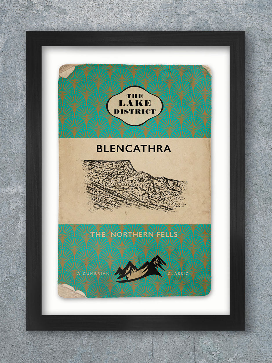 Blencathra - Cumbrian Classic Vintage Poster print