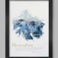 Blencathra lake District poster print