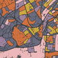 Bristol map style poster print