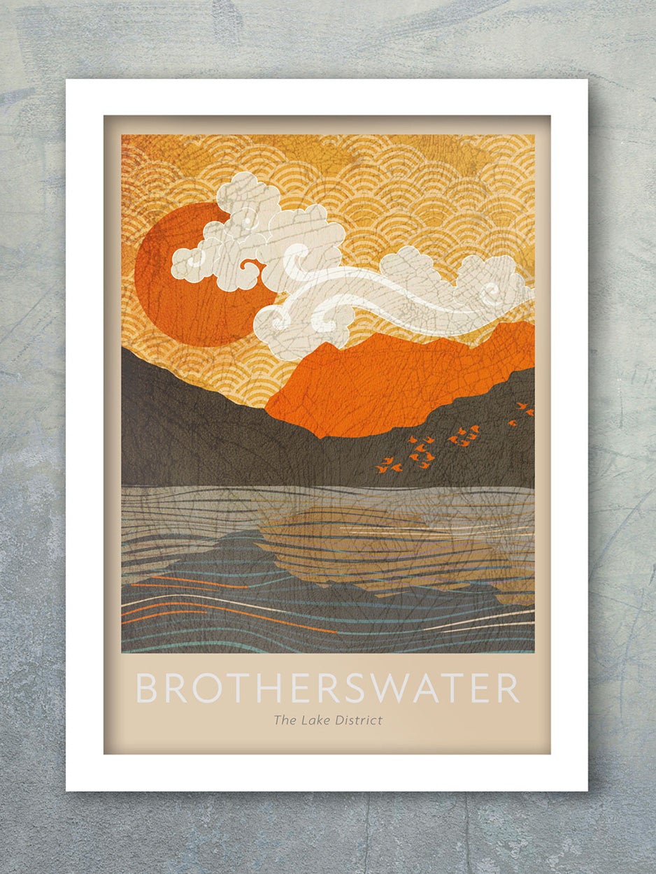 Brotherswater lake District poster print