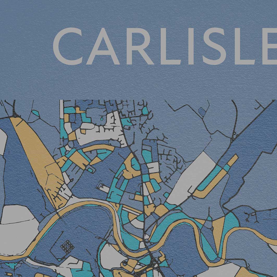Carlisle map - street map style