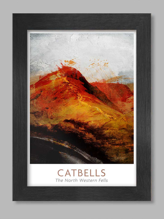 Catbells Abstract A4 Poster print Posters The Northern Line 
