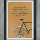 Cycling Quote Print
