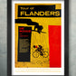 tour of flanders retro style cycling poster print