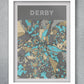 Derby Street Art - Poster print map